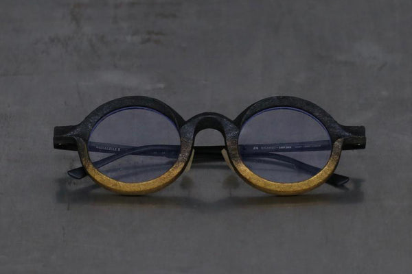 Rigards X ZIGGY CHEN Limited Edition Collection RG0161ZCLEII Round Frame Sunglasses RG-RG0161ZCLEII-HJK Black × Gold Frame Transparent